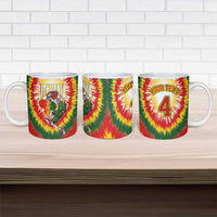 Custom Lithuania-Skeleton Power Dunk Ceramic Mug Tie Dye Style