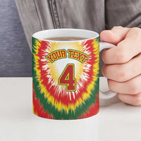 Custom Lithuania-Skeleton Power Dunk Ceramic Mug Tie Dye Style