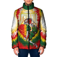 Custom Lithuania-Skeleton Power Dunk Padded Jacket Tie Dye Style