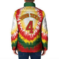 Custom Lithuania-Skeleton Power Dunk Padded Jacket Tie Dye Style