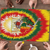 Lithuania-Skeleton Power Dunk Puzzle Tie Dye Style