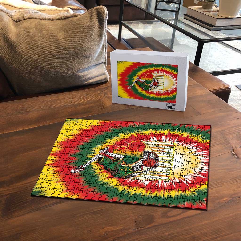 Lithuania-Skeleton Power Dunk Puzzle Tie Dye Style