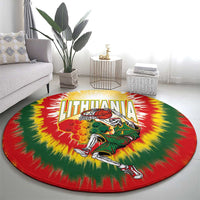 Lithuania-Skeleton Power Dunk Round Carpet Tie Dye Style