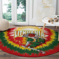 Lithuania-Skeleton Power Dunk Round Carpet Tie Dye Style
