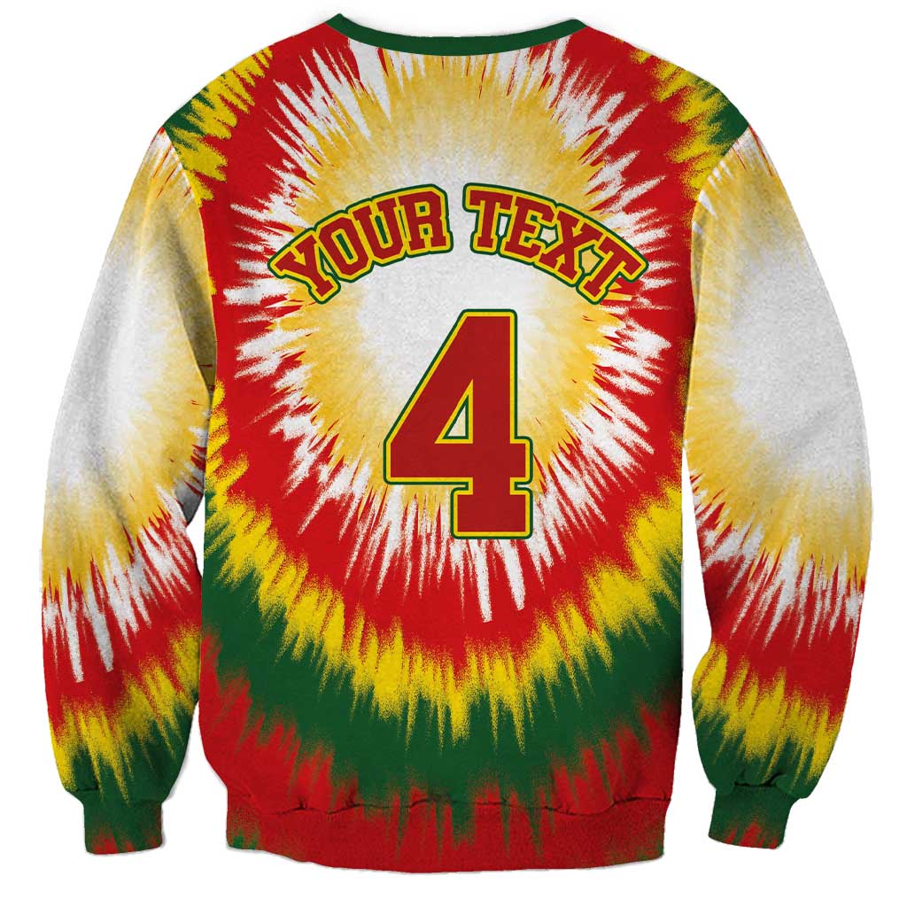 Custom Lithuania-Skeleton Power Dunk Sweatshirt Tie Dye Style