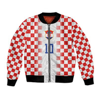 Custom Croatia Football Bomber Jacket Vatreni Glory 2026