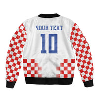 Custom Croatia Football Bomber Jacket Vatreni Glory 2026