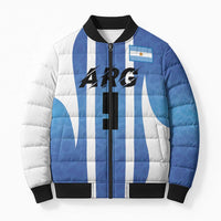 Custom Argentina Volleyball Bomber Puffer Jacket Sport Wings Style