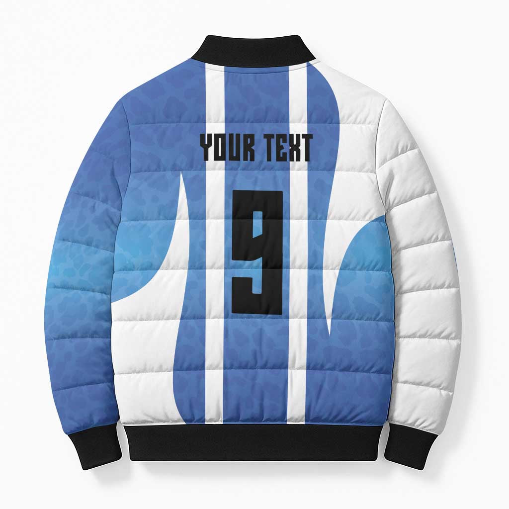 Custom Argentina Volleyball Bomber Puffer Jacket Sport Wings Style