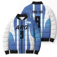 Custom Argentina Volleyball Bomber Puffer Jacket Sport Wings Style