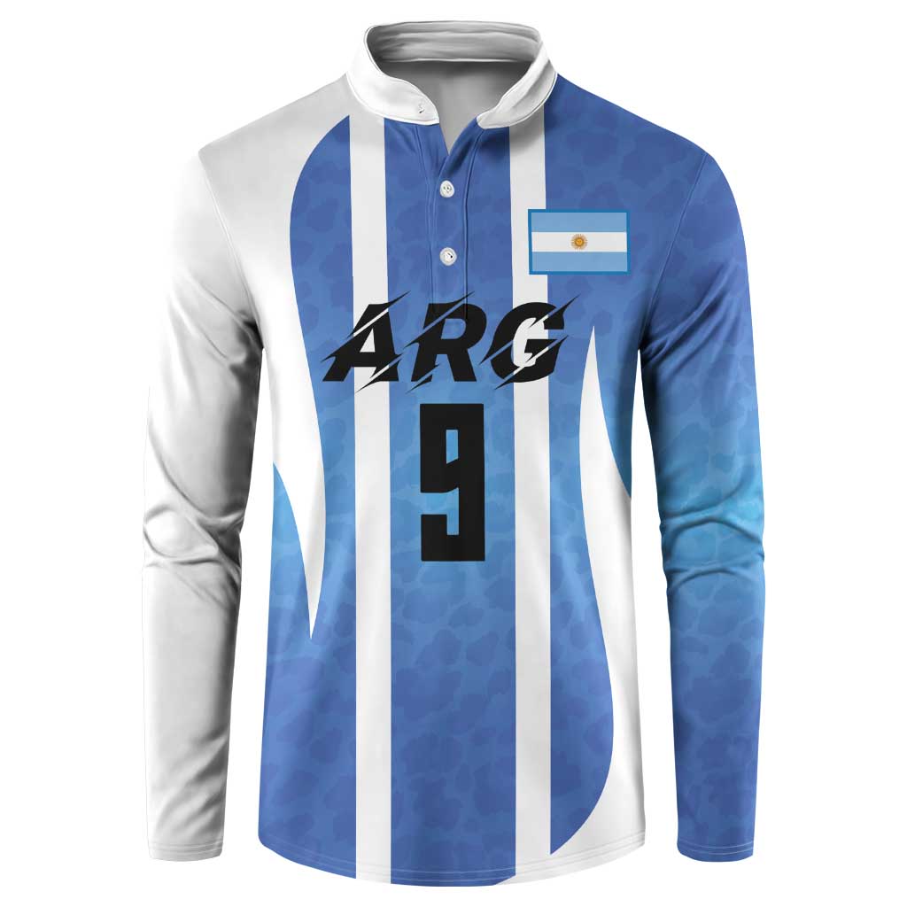 Custom Argentina Volleyball Button Sweatshirt Sport Wings Style