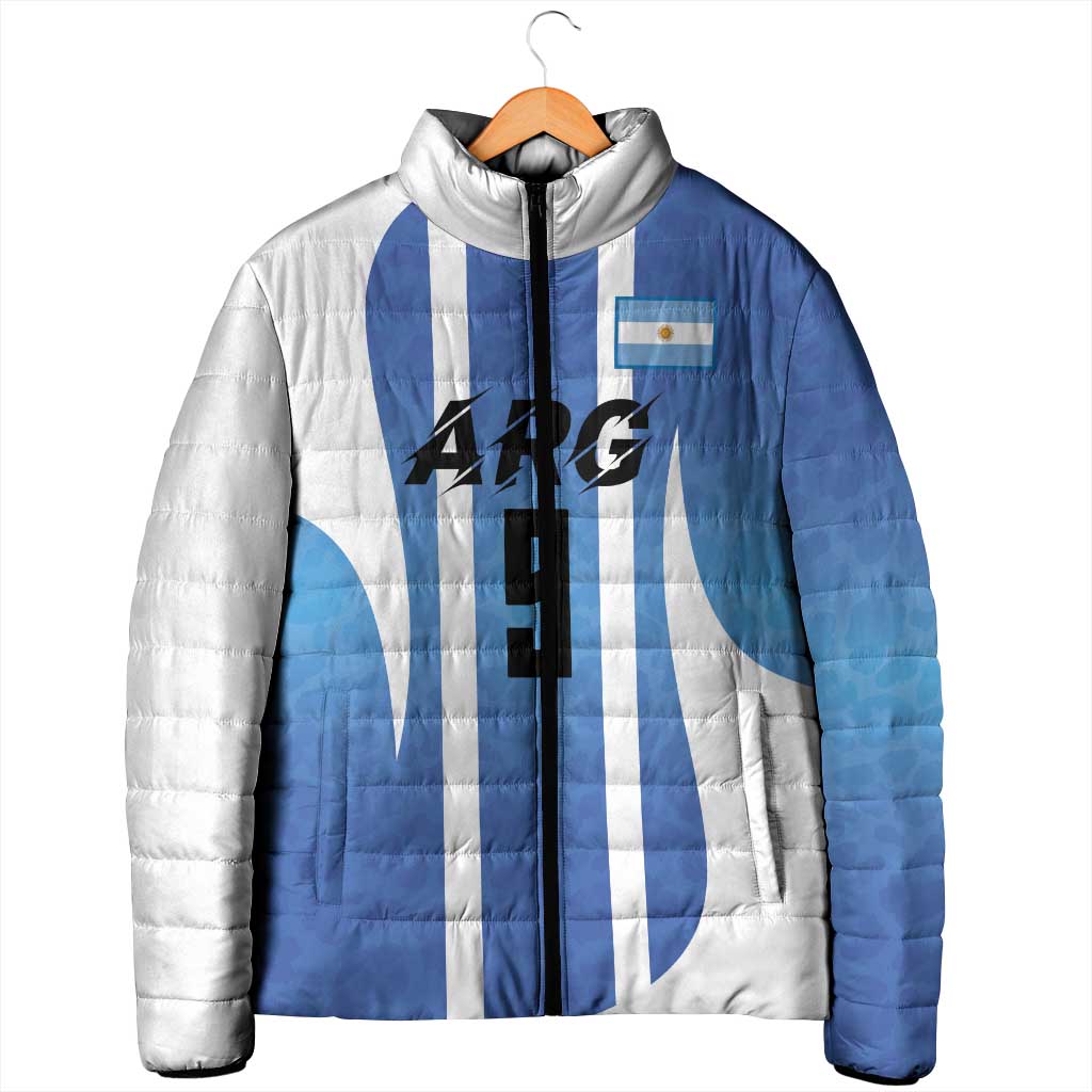 Custom Argentina Volleyball Padded Jacket Sport Wings Style