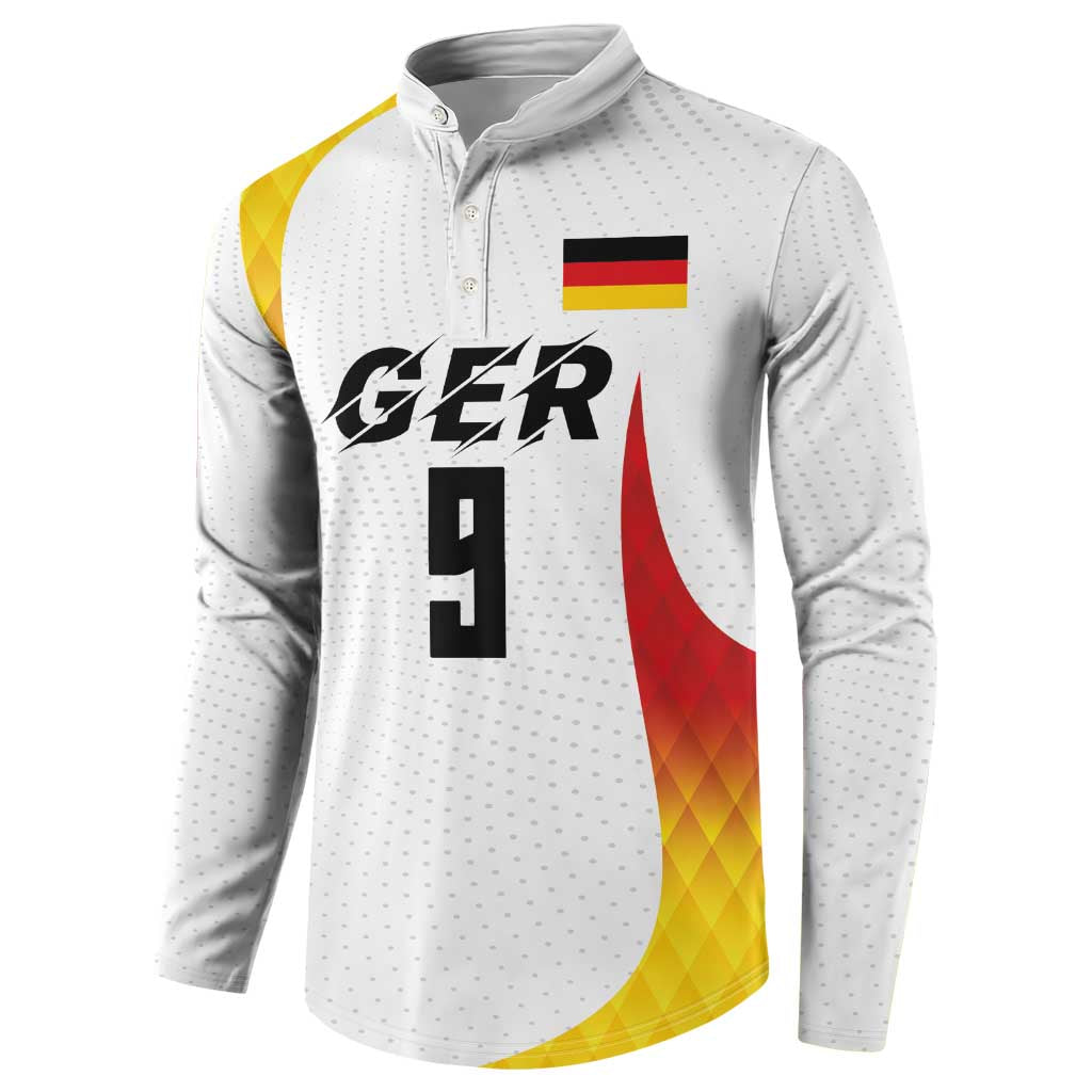 Custom Germany Volleyball Button Sweatshirt Sport Wings Style