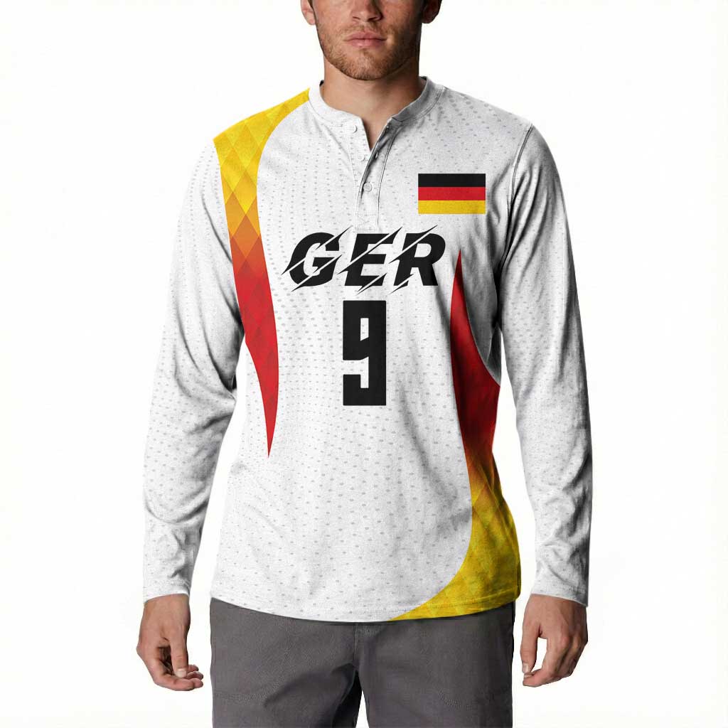 Custom Germany Volleyball Button Sweatshirt Sport Wings Style