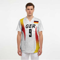 Custom Germany Volleyball Scrub Top Sport Wings Style