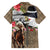 Kentucky Racing Horses Derby Hat Woman Family Matching Long Sleeve Bodycon Dress and Hawaiian Shirt Churchill Downs and Shoehorse Roses - Wonder Print Shop