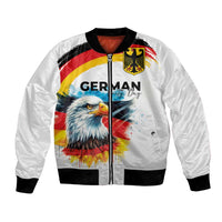 German Unity Day Bomber Jacket Germany Flag with Eagle Head and Emblem