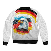 German Unity Day Bomber Jacket Germany Flag with Eagle Head and Emblem