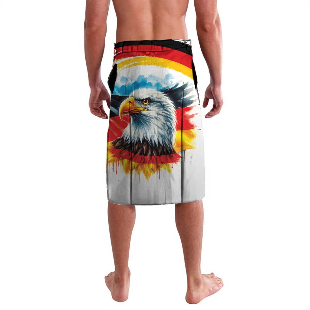 German Unity Day Lavalava Germany Flag with Eagle Head and Emblem