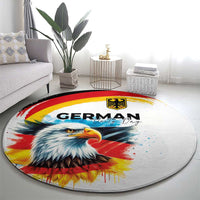 German Unity Day Round Carpet Germany Flag with Eagle Head and Emblem