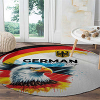 German Unity Day Round Carpet Germany Flag with Eagle Head and Emblem