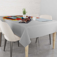 German Unity Day Tablecloth Germany Flag with Eagle Head and Emblem
