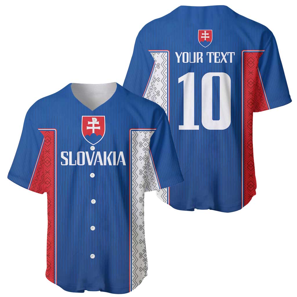 Blue Slovakia jersey front and back: SLOVAKIA crest, YOUR TEXT 10