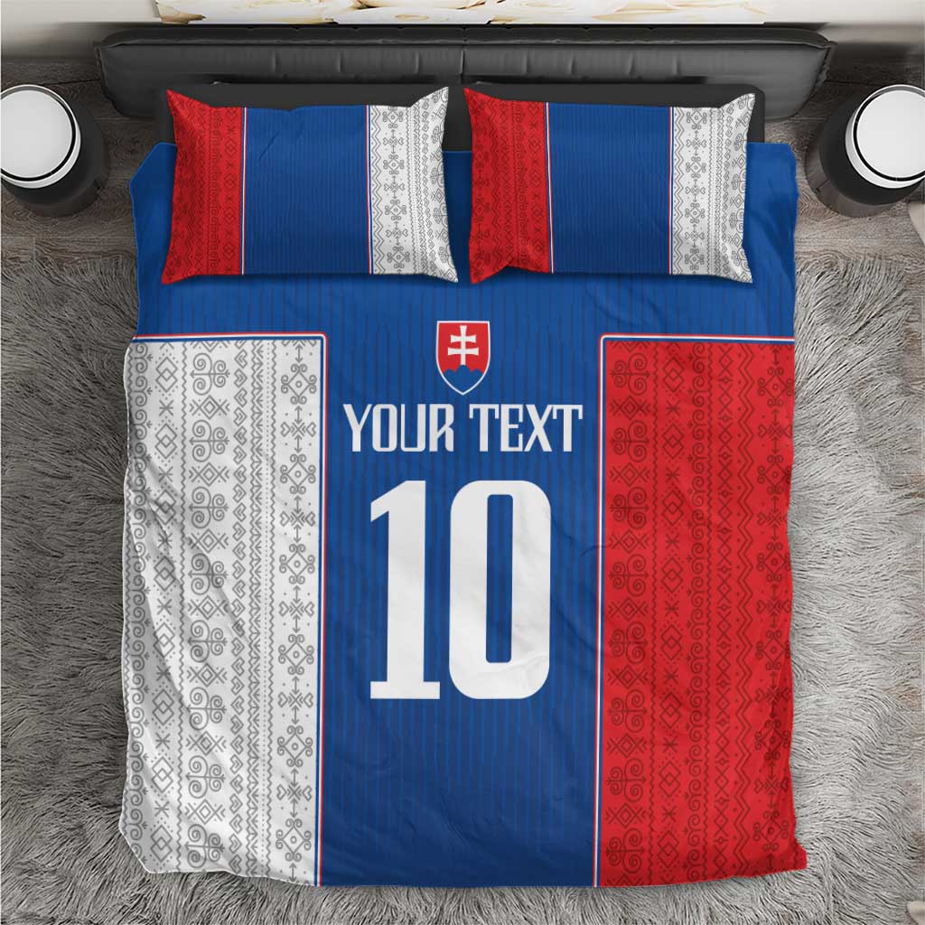 Custom Slovakia Football 2024 Go Champion Bedding Set - Wonder Print Shop