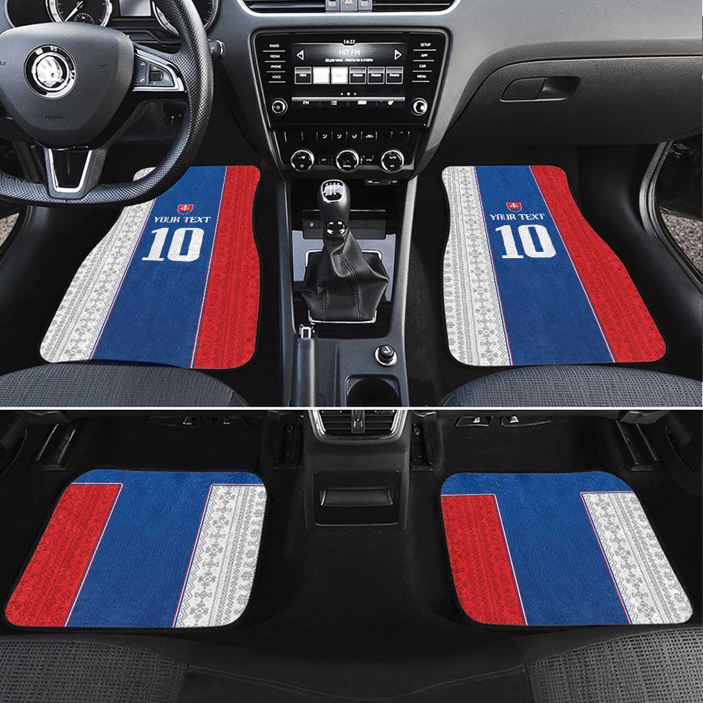 Custom Slovakia Football 2024 Go Champion Car Mats - Wonder Print Shop