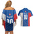 Custom Slovakia Football 2024 Go Champion Couples Matching Off Shoulder Short Dress and Hawaiian Shirt - Wonder Print Shop