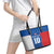 Custom Slovakia Football 2024 Go Champion Leather Tote Bag - Wonder Print Shop