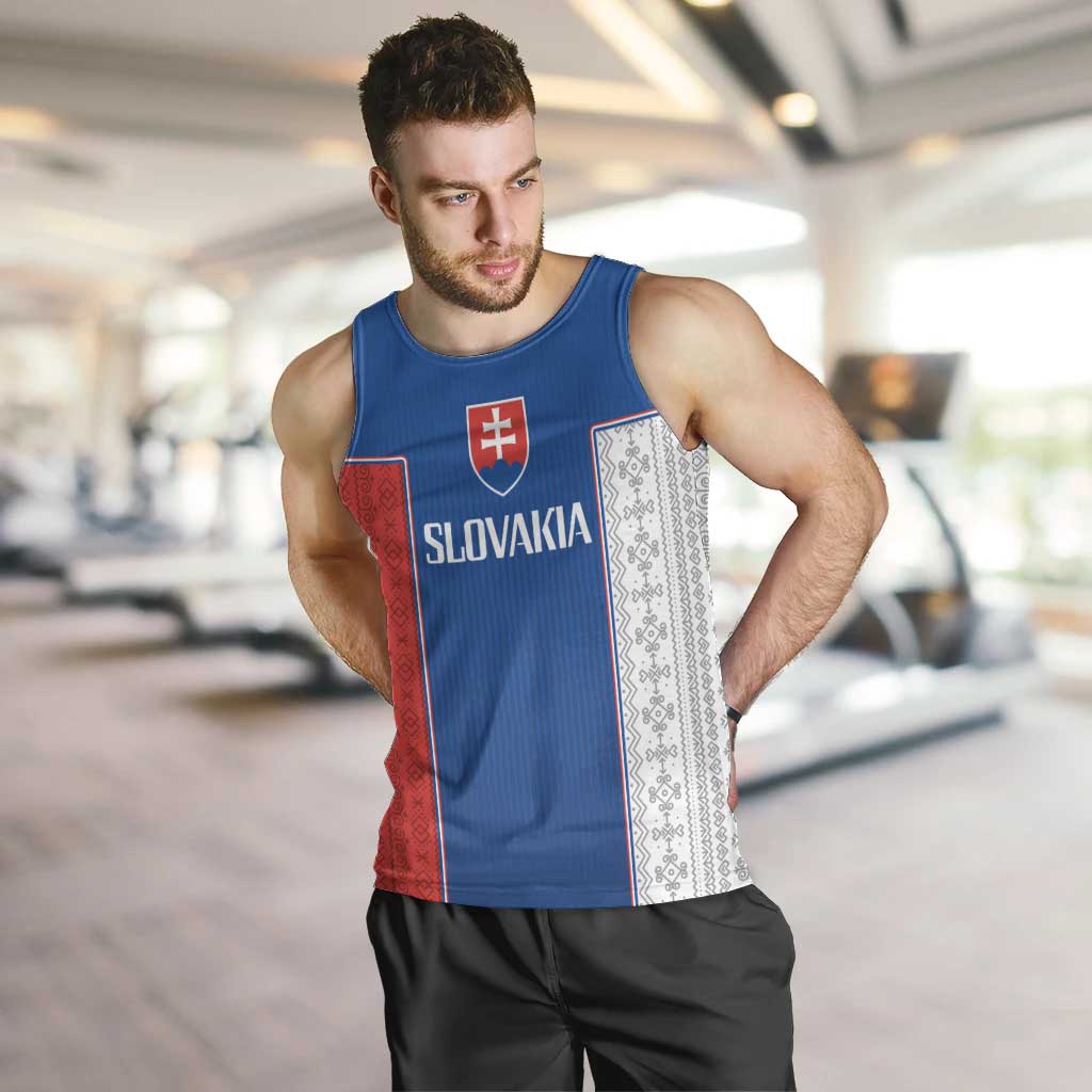 Custom Slovakia Football 2024 Go Champion Men Tank Top - Wonder Print Shop