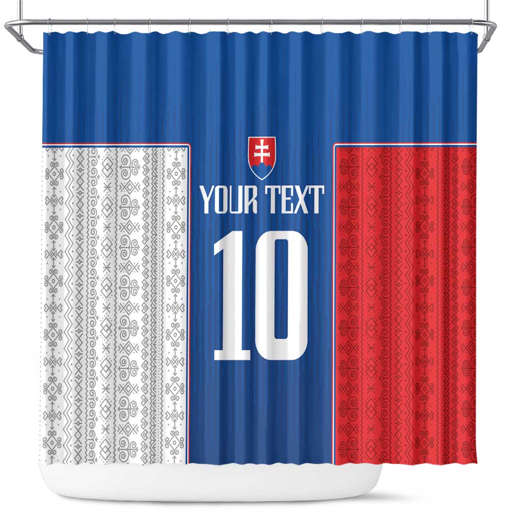 Custom Slovakia Football 2024 Go Champion Shower Curtain