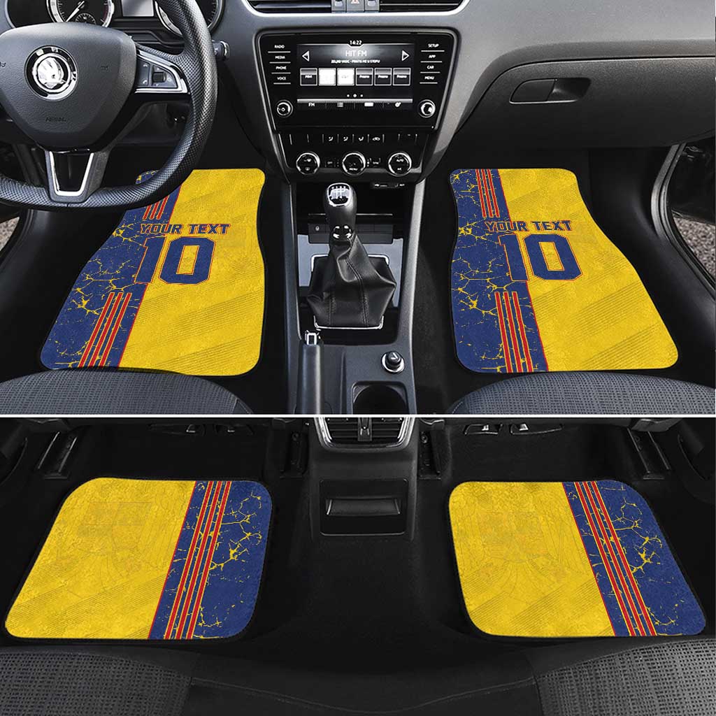 Custom Romania Football 2024 Go Champion Car Mats - Wonder Print Shop