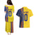 Custom Romania Football 2024 Go Champion Couples Matching Puletasi and Hawaiian Shirt - Wonder Print Shop