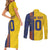 Custom Romania Football 2024 Go Champion Couples Matching Short Sleeve Bodycon Dress and Long Sleeve Button Shirt - Wonder Print Shop