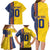 Custom Romania Football 2024 Go Champion Family Matching Long Sleeve Bodycon Dress and Hawaiian Shirt - Wonder Print Shop