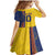 Custom Romania Football 2024 Go Champion Family Matching Mermaid Dress and Hawaiian Shirt - Wonder Print Shop