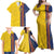 Custom Romania Football 2024 Go Champion Family Matching Off Shoulder Maxi Dress and Hawaiian Shirt - Wonder Print Shop