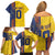 Custom Romania Football 2024 Go Champion Family Matching Off Shoulder Short Dress and Hawaiian Shirt - Wonder Print Shop