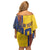 Custom Romania Football 2024 Go Champion Family Matching Off Shoulder Short Dress and Hawaiian Shirt - Wonder Print Shop