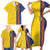 Custom Romania Football 2024 Go Champion Family Matching Short Sleeve Bodycon Dress and Hawaiian Shirt - Wonder Print Shop