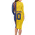 Custom Romania Football 2024 Go Champion Long Sleeve Bodycon Dress - Wonder Print Shop