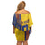 Custom Romania Football 2024 Go Champion Off Shoulder Short Dress - Wonder Print Shop