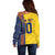 Custom Romania Football 2024 Go Champion Off Shoulder Sweater - Wonder Print Shop