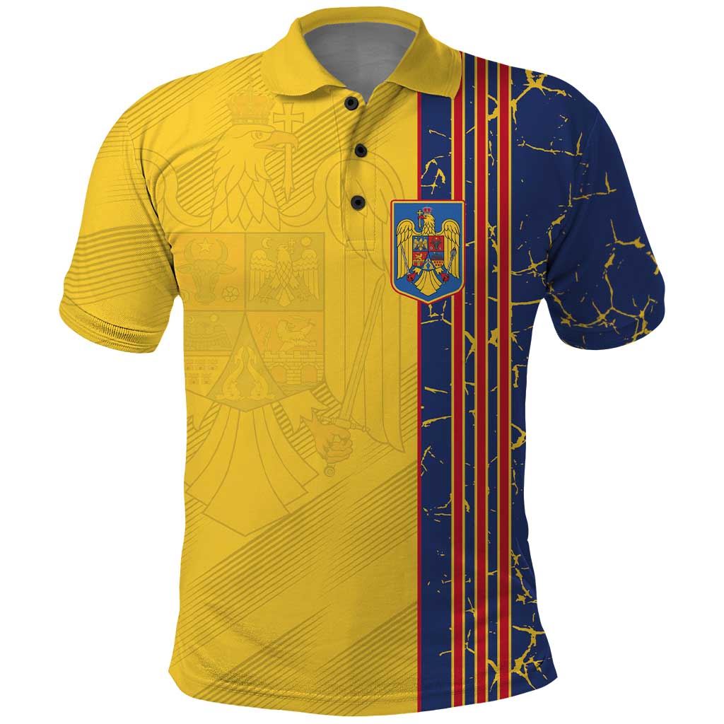 Custom Romania Football 2024 Go Champion Polo Shirt - Wonder Print Shop