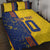 Custom Romania Football 2024 Go Champion Quilt Bed Set - Wonder Print Shop