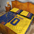 Custom Romania Football 2024 Go Champion Quilt Bed Set - Wonder Print Shop