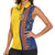 Custom Romania Football 2024 Go Champion Women Sleeveless Polo Shirt - Wonder Print Shop