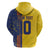 Custom Romania Football 2024 Go Champion Zip Hoodie - Wonder Print Shop